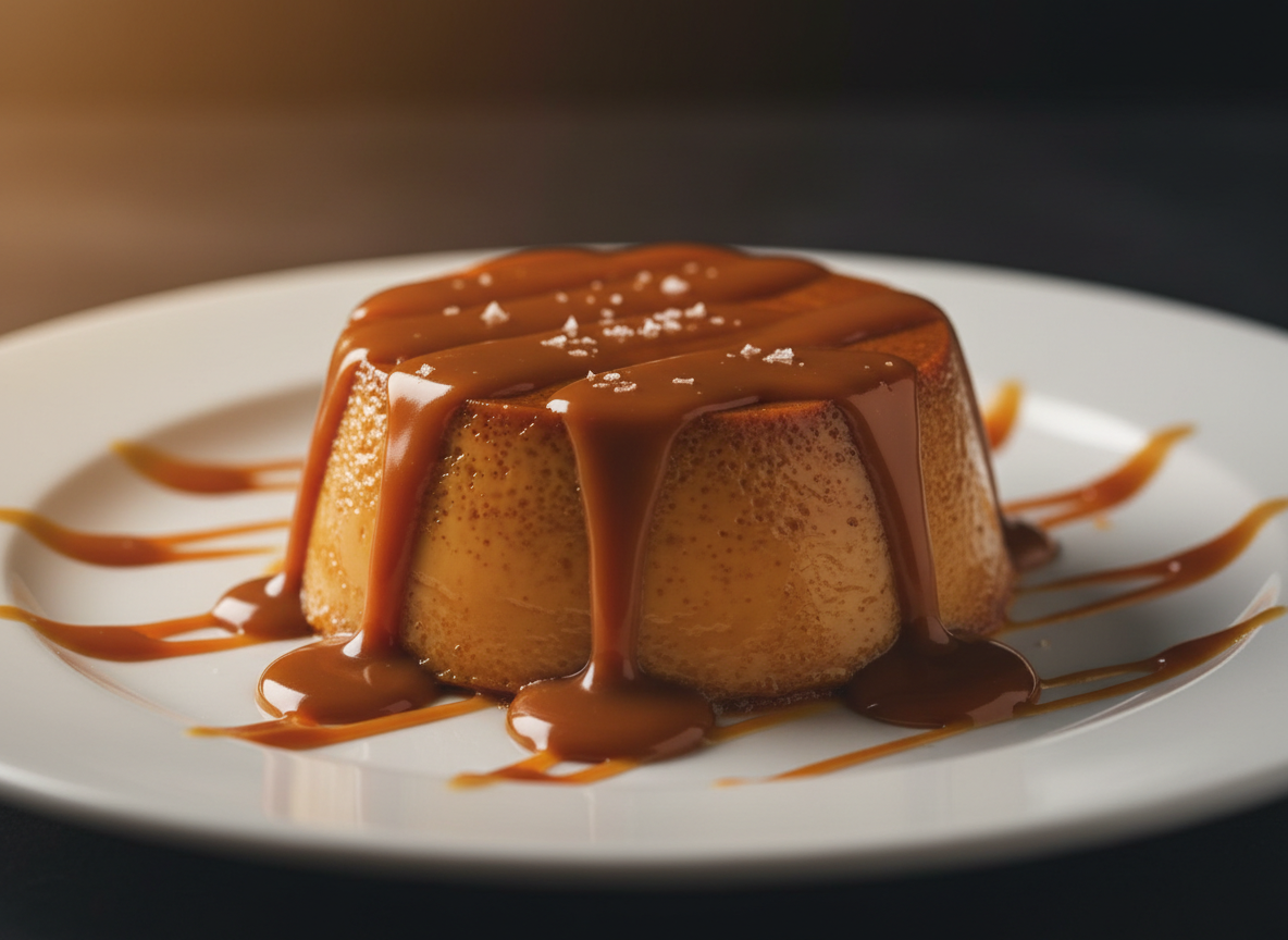 Flan con Dulce de Leche